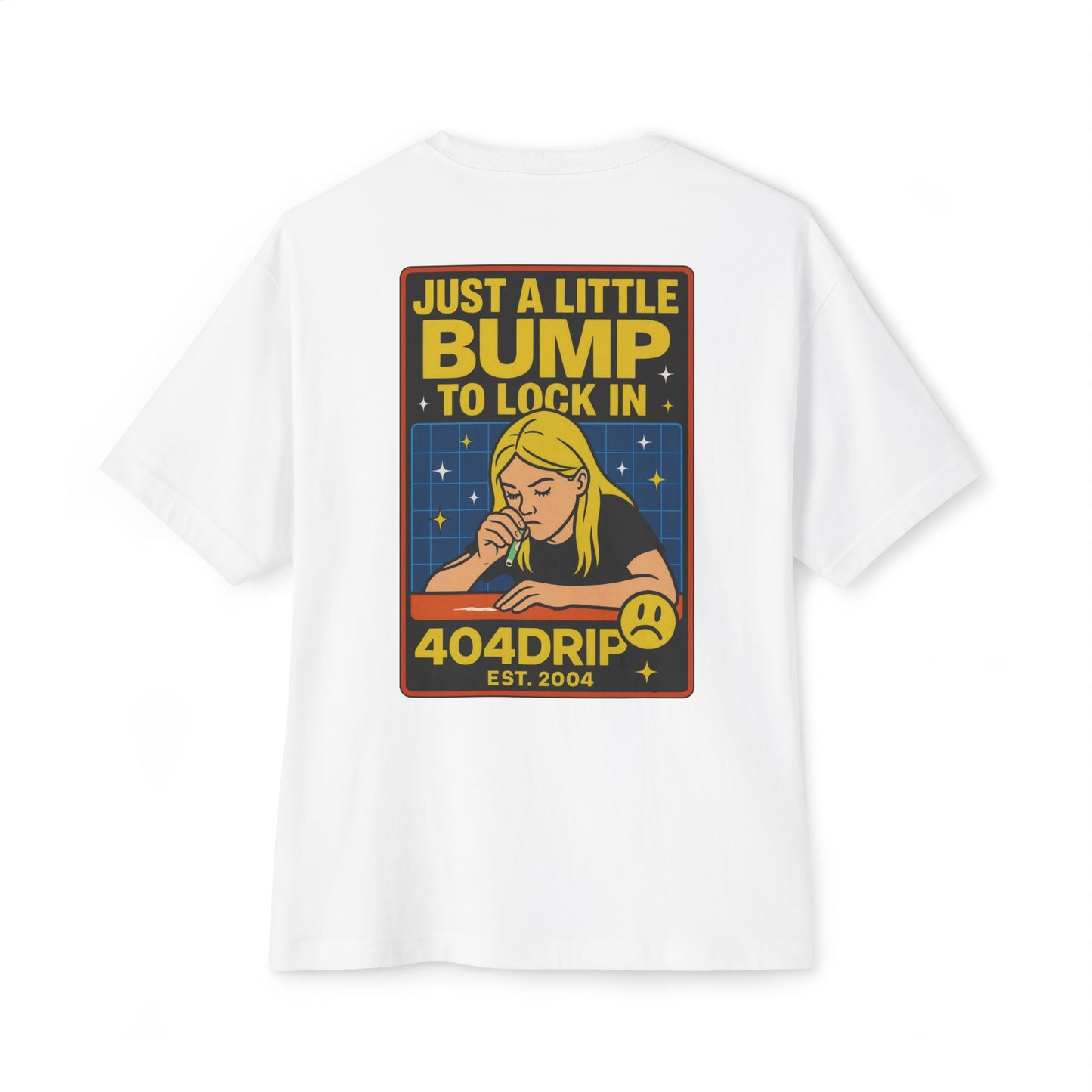 "Just a Little Bump" Graphic Unisex Oversized Boxy Tee