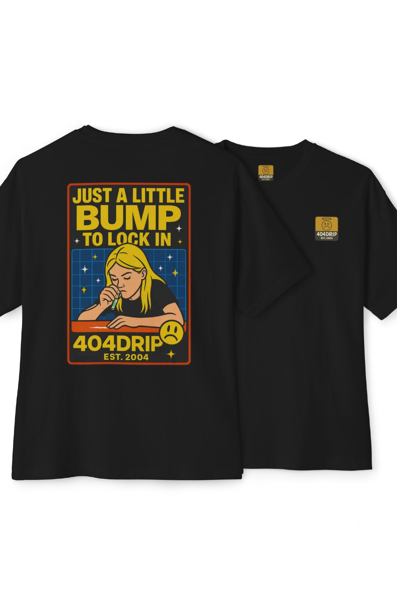 "Just a Little Bump" Graphic Unisex Oversized Boxy Tee