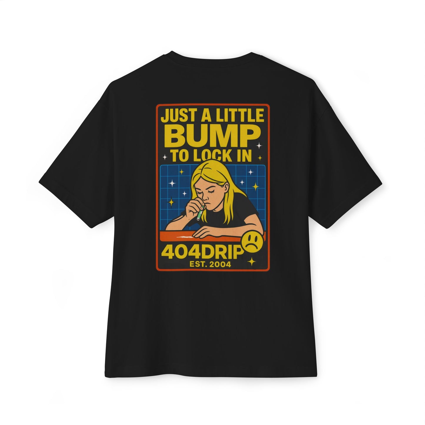 "Just a Little Bump" Graphic Unisex Oversized Boxy Tee